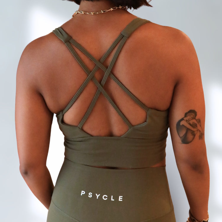 Psycle Bra - Olive Green