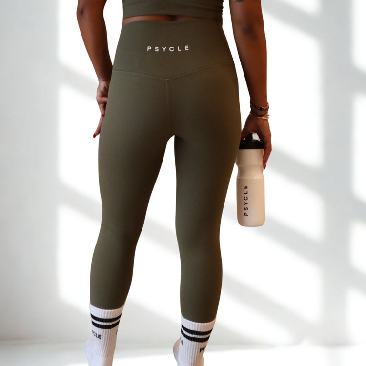 Psycle Leggings - Olive Green